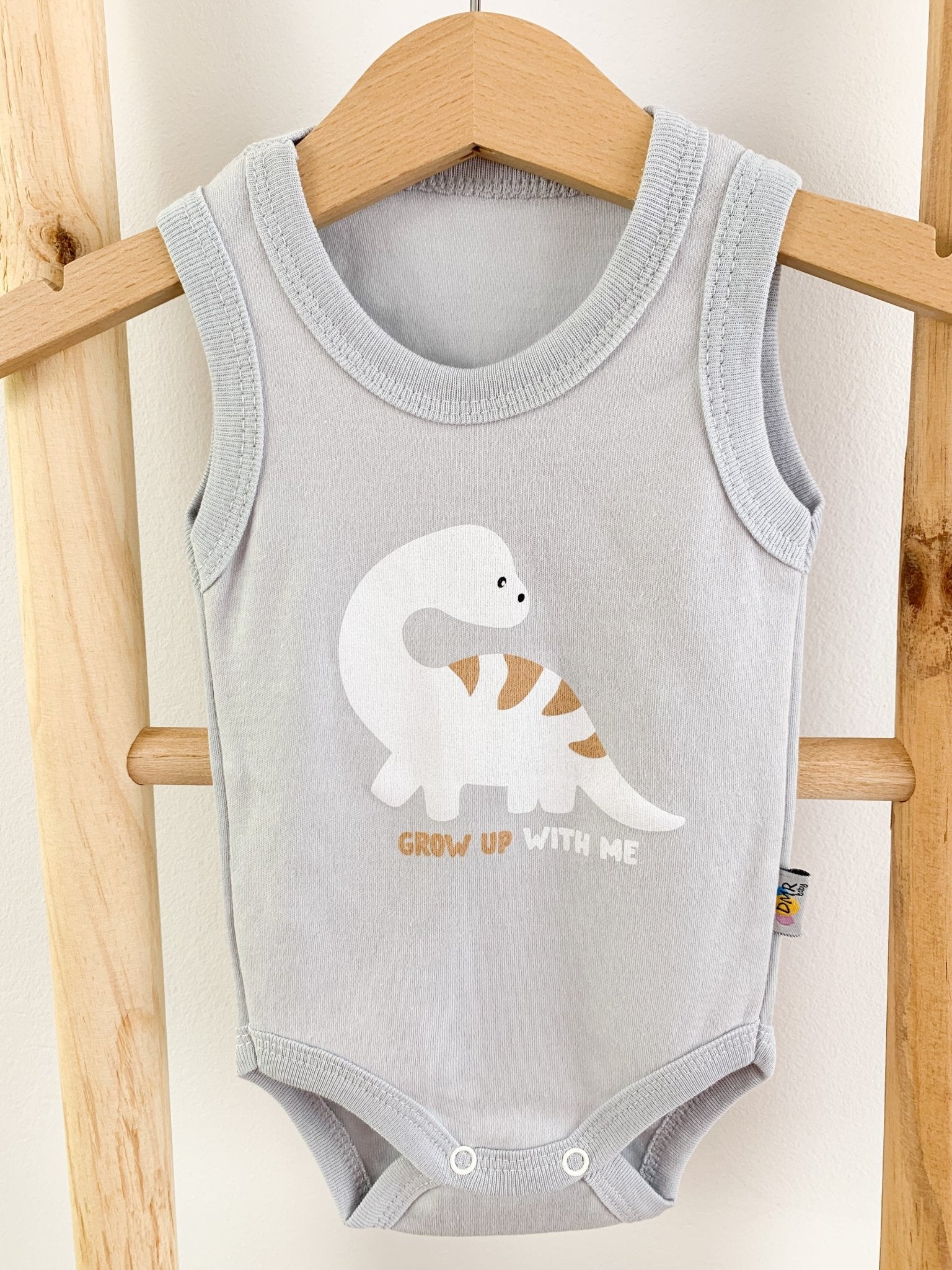 Body bebelus - bleu cu dinozaur - Botez bebelusi