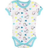 Body unicorn cu inimioare - Botez bebelusi