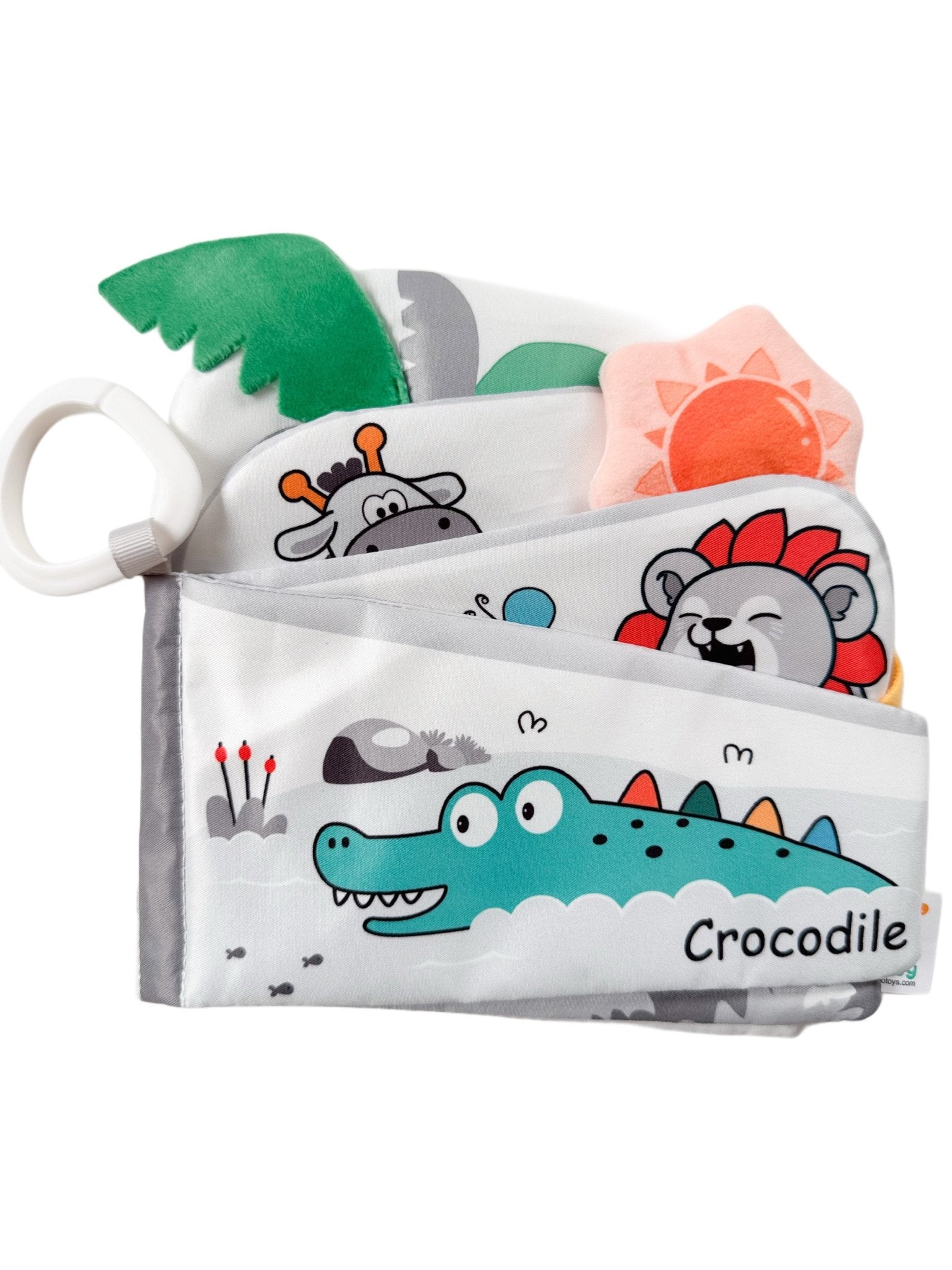Carte cu animale zornaitoare – Crocodil - Botez bebelusi