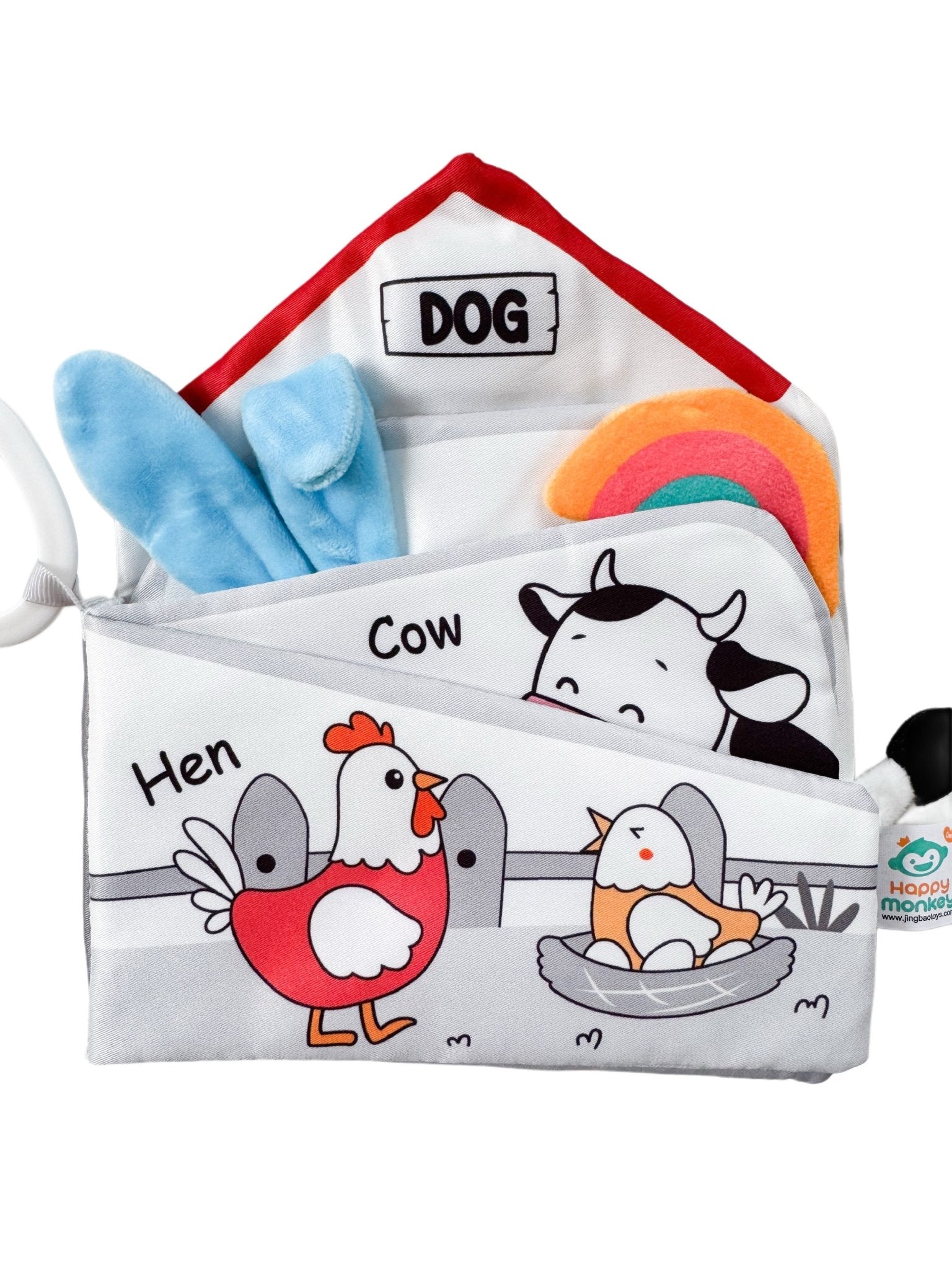 Carte cu animale zornaitoare – Pui - Botez bebelusi