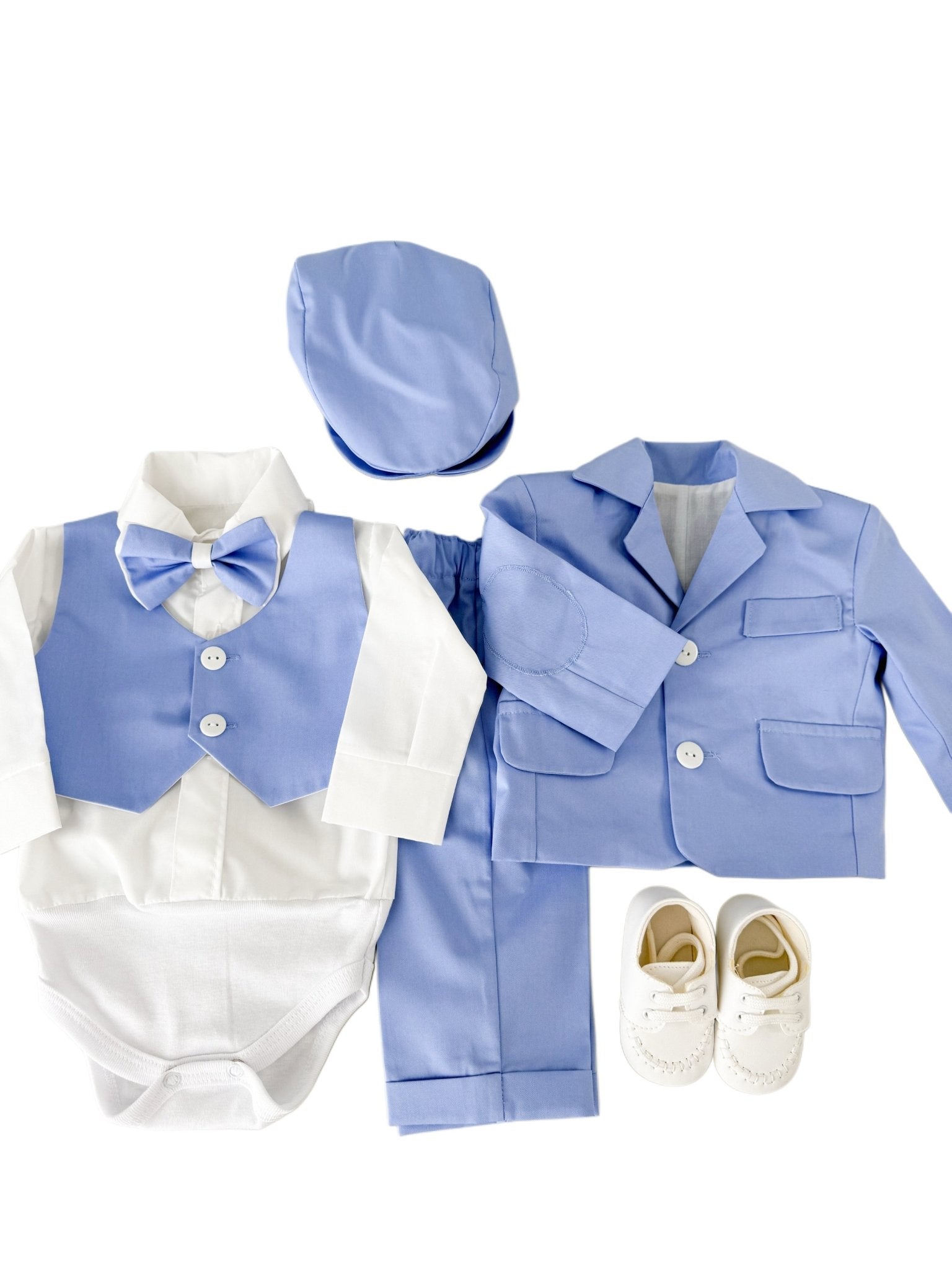 Costum botez baiat Fabian cu incaltaminte - Botez bebelusi