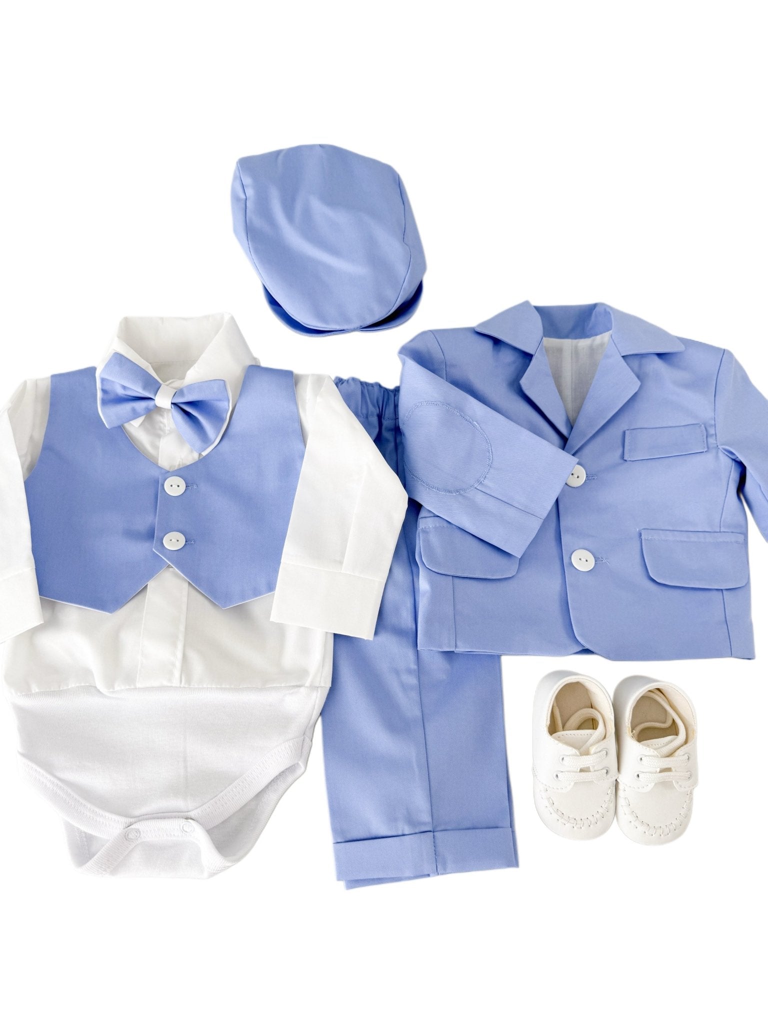 Costum botez baiat Fabian cu incaltaminte - Botez bebelusi