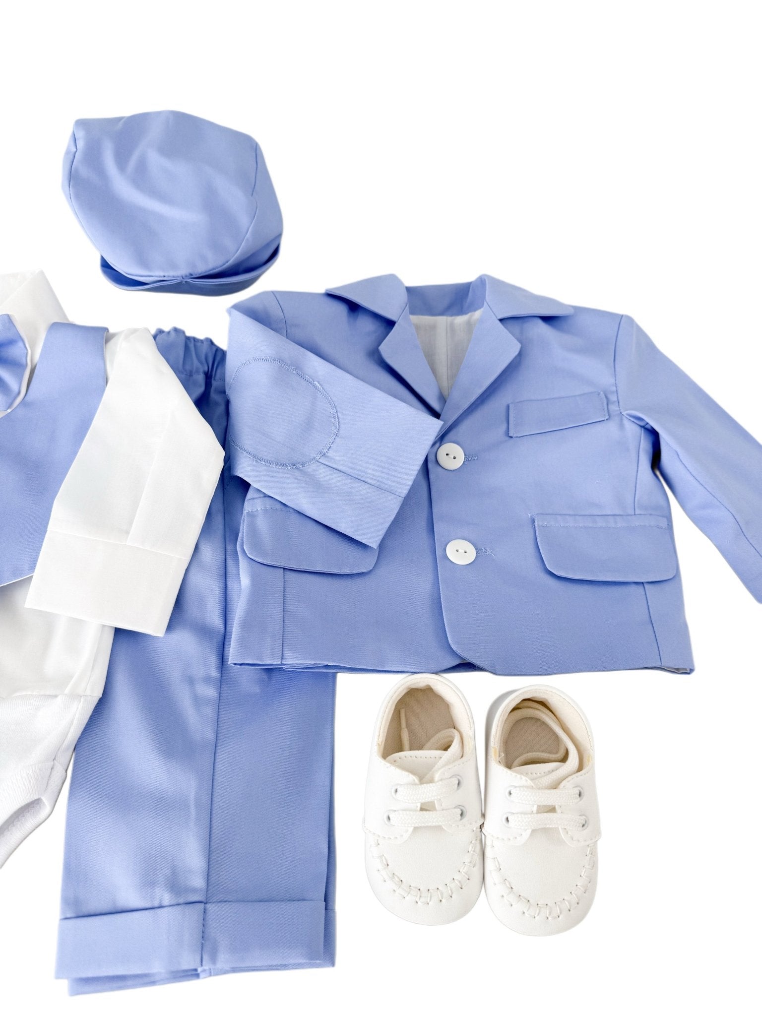 Costum botez baiat Fabian cu incaltaminte - Botez bebelusi