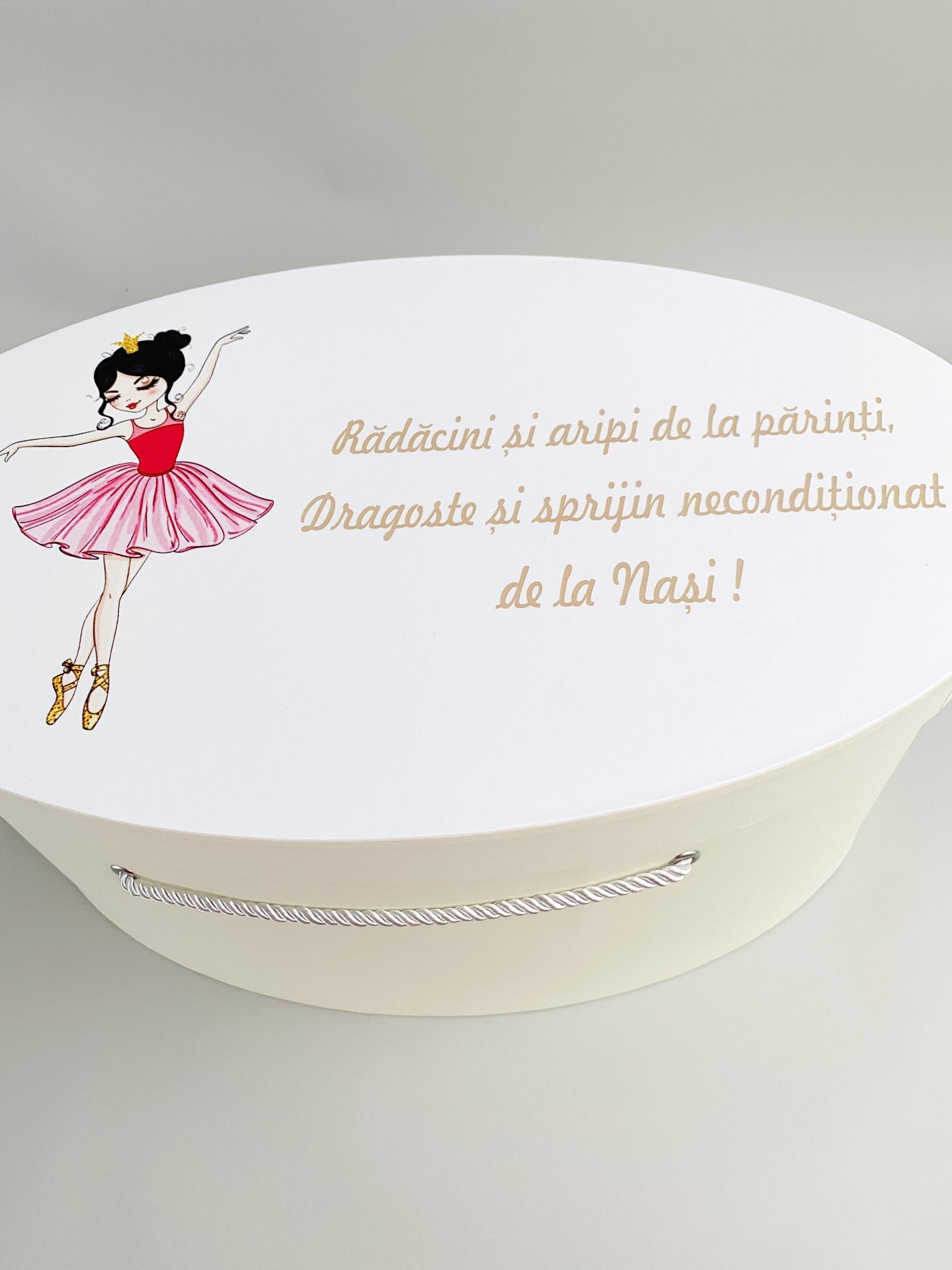 Cufar ivoire cu balerina - Botez bebelusi
