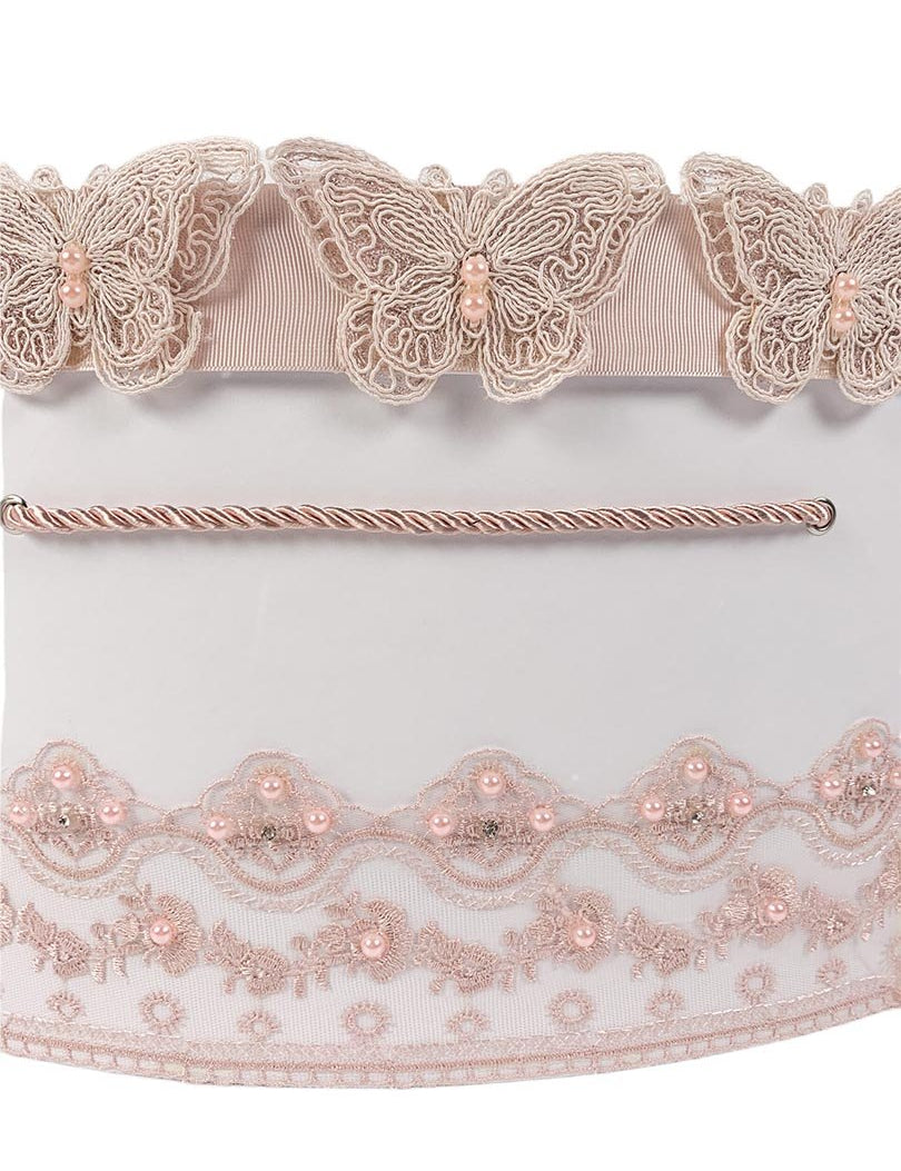 Cufar pentru trusou cu fluturi roz - Botez bebelusi