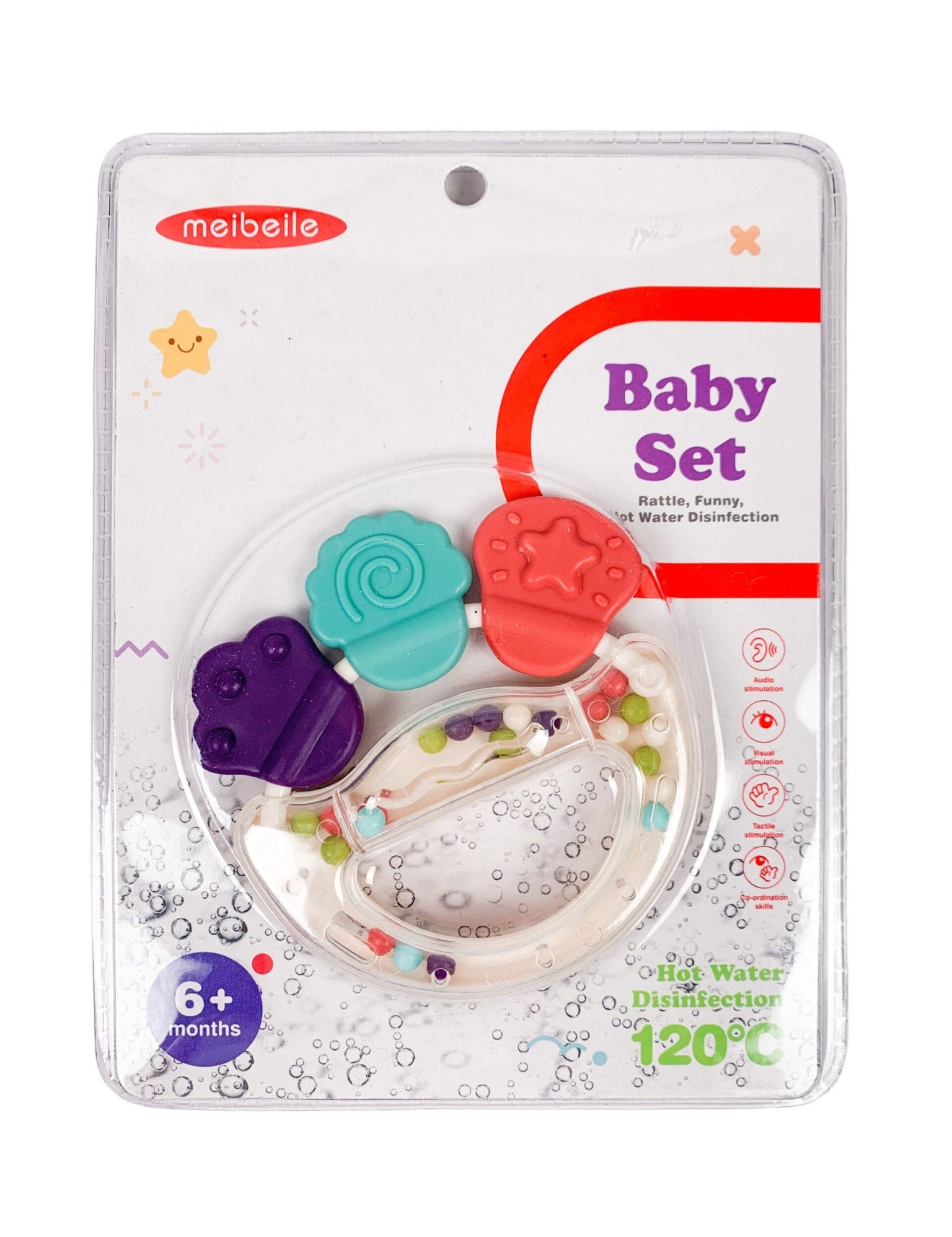 Jucărie zornaitoare cu bilute - Botez bebelusi