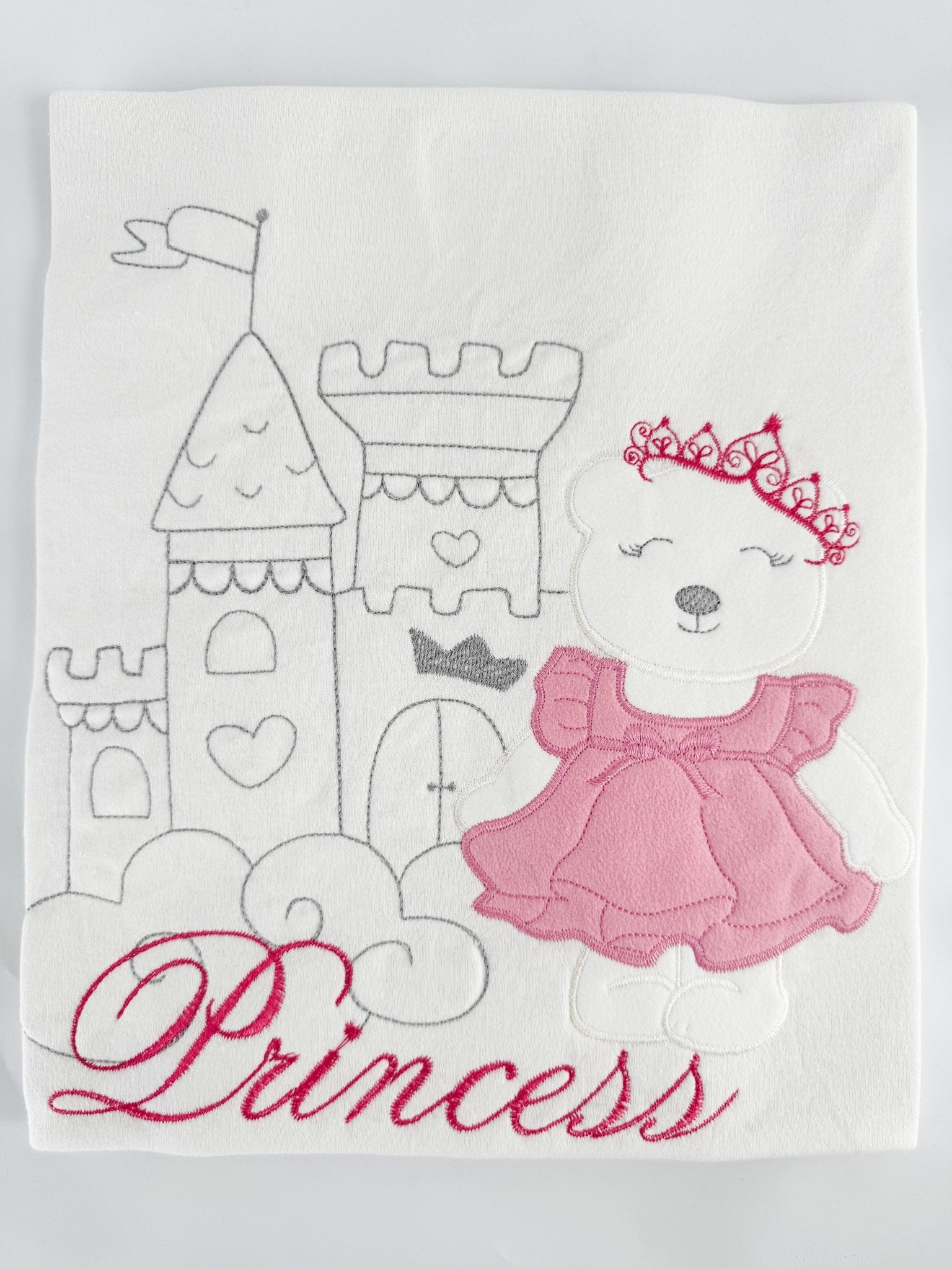 Patura bebelus bumbac cu printesa - Botez bebelusi
