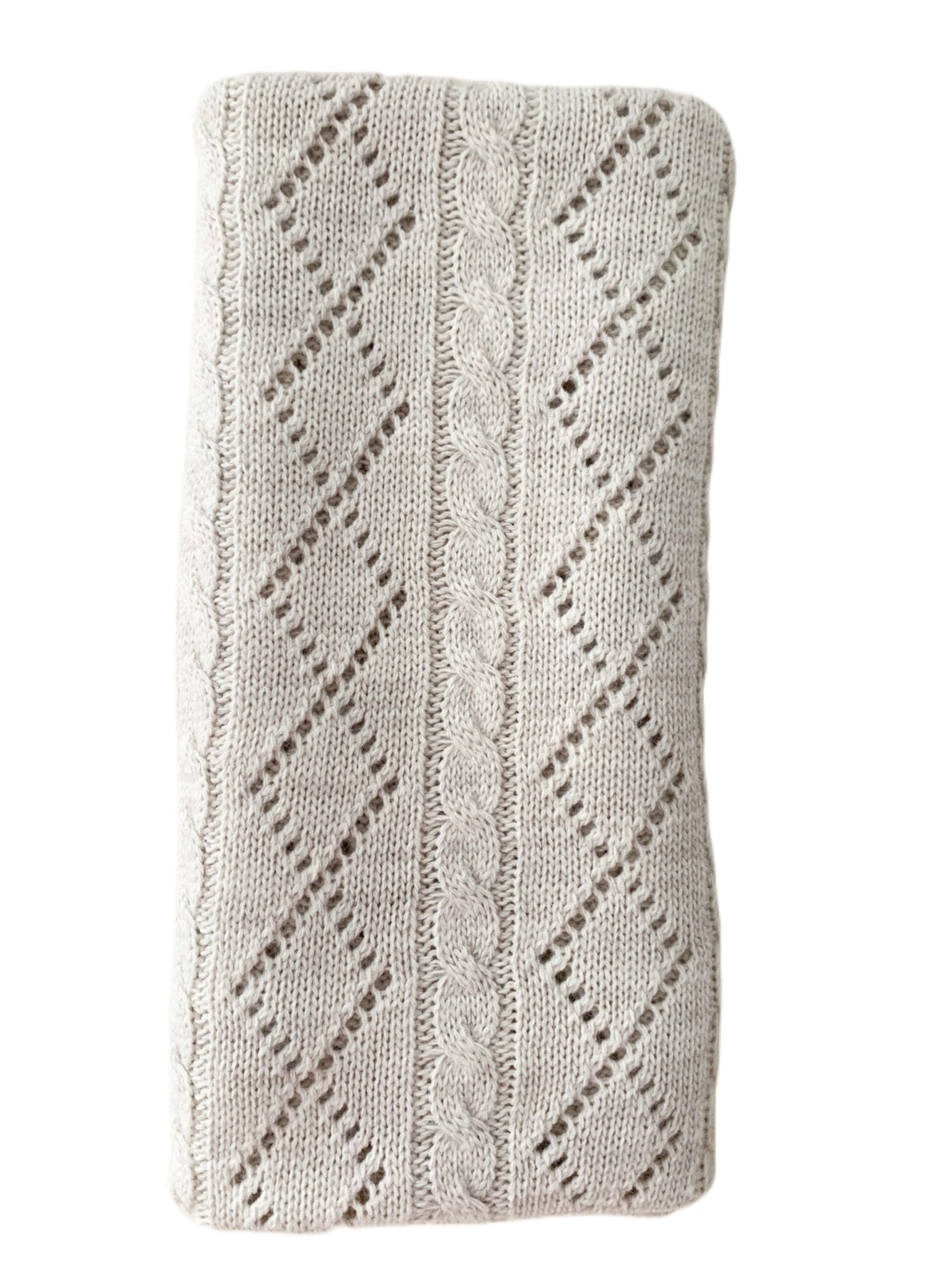 Patura crosetata bej - Botez bebelusi