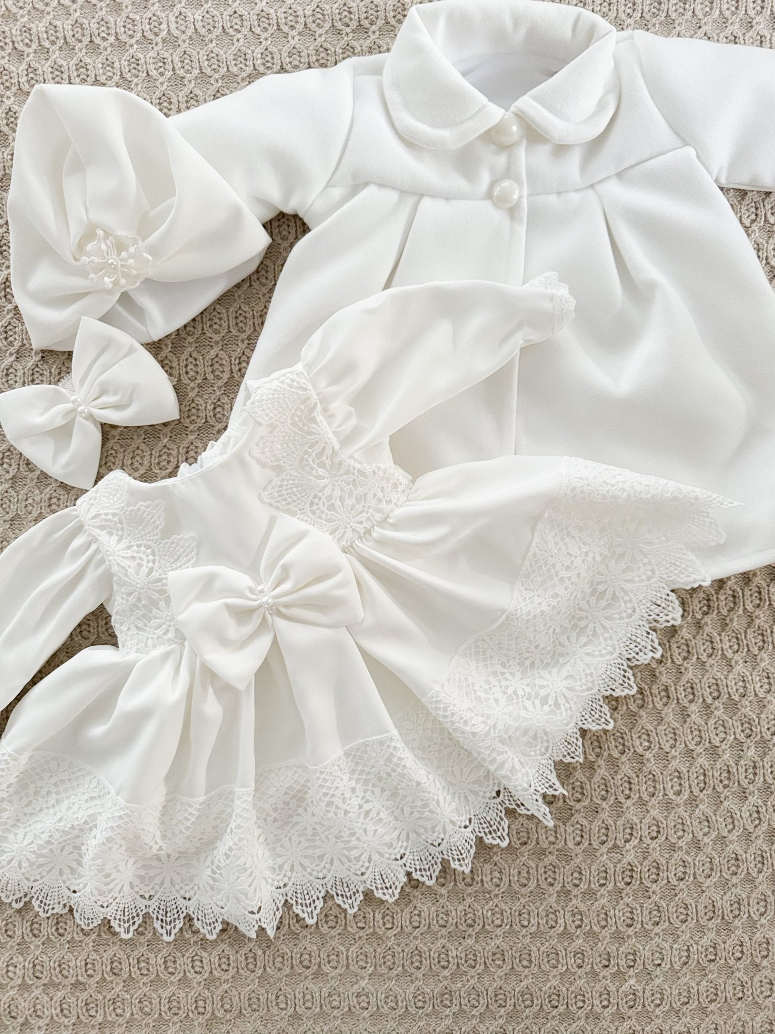 Rochie botez fetita alba Jess - Botez bebelusi