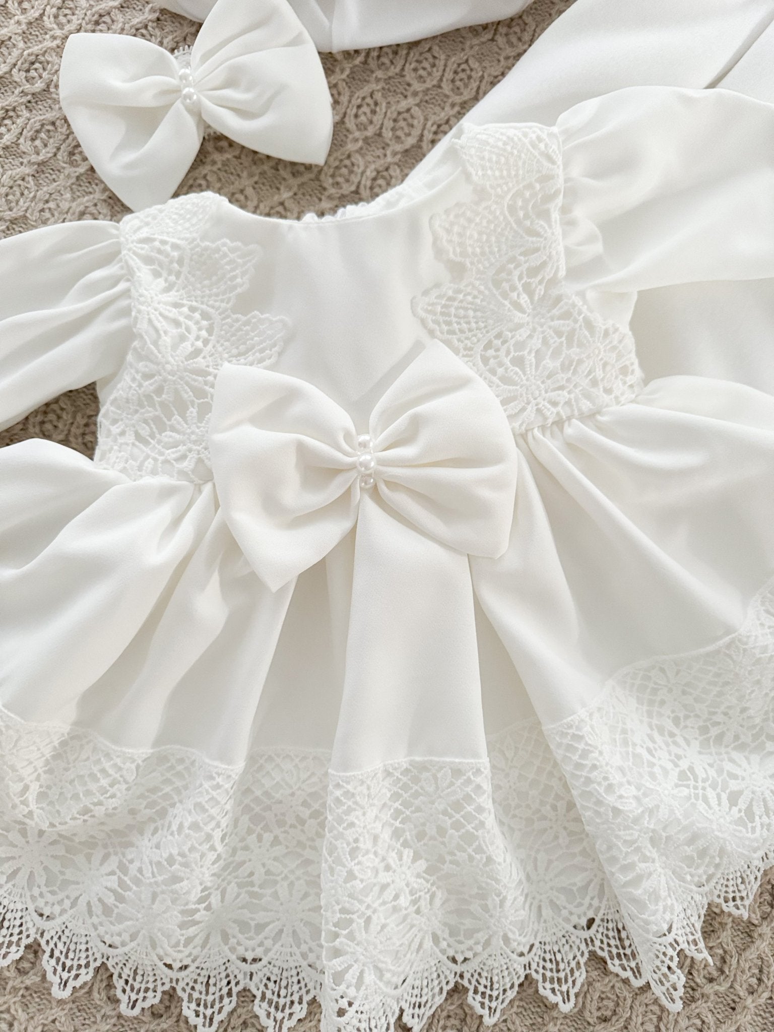 Rochie botez fetita alba Jess - Botez bebelusi