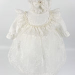 Rochita pentru botez , culoare alba,Rebeca - Botez bebelusi