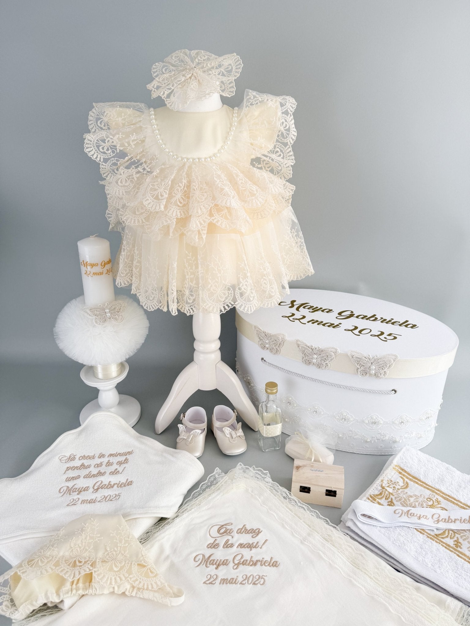 Set botez fetita complet Carmina - Botez bebelusi