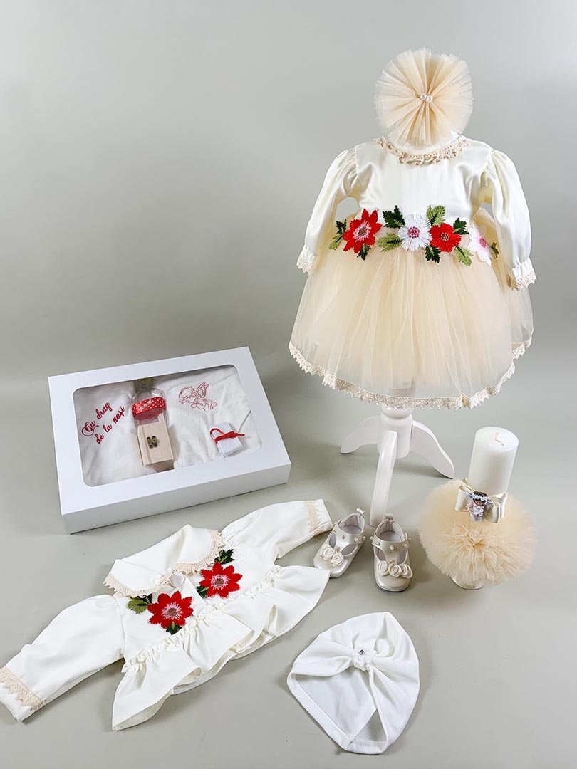 Set complet botez cu flori - Botez bebelusi
