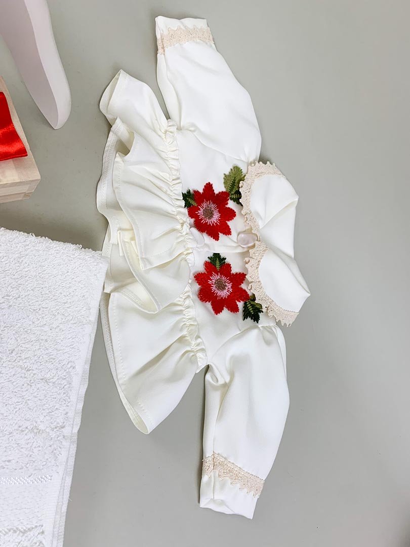 Set complet botez cu flori - Botez bebelusi