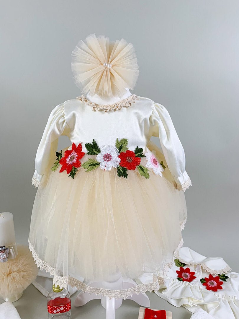 Set complet botez cu flori - Botez bebelusi
