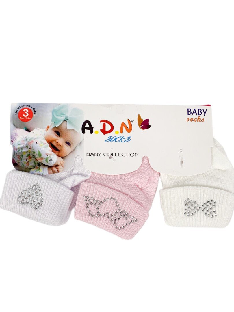 Set sosete cu modele - Botez bebelusi