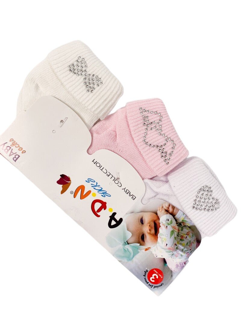 Set sosete cu modele - Botez bebelusi