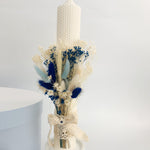 Trusou botez complet albastru cu ursulet cu baloane - Botez bebelusi