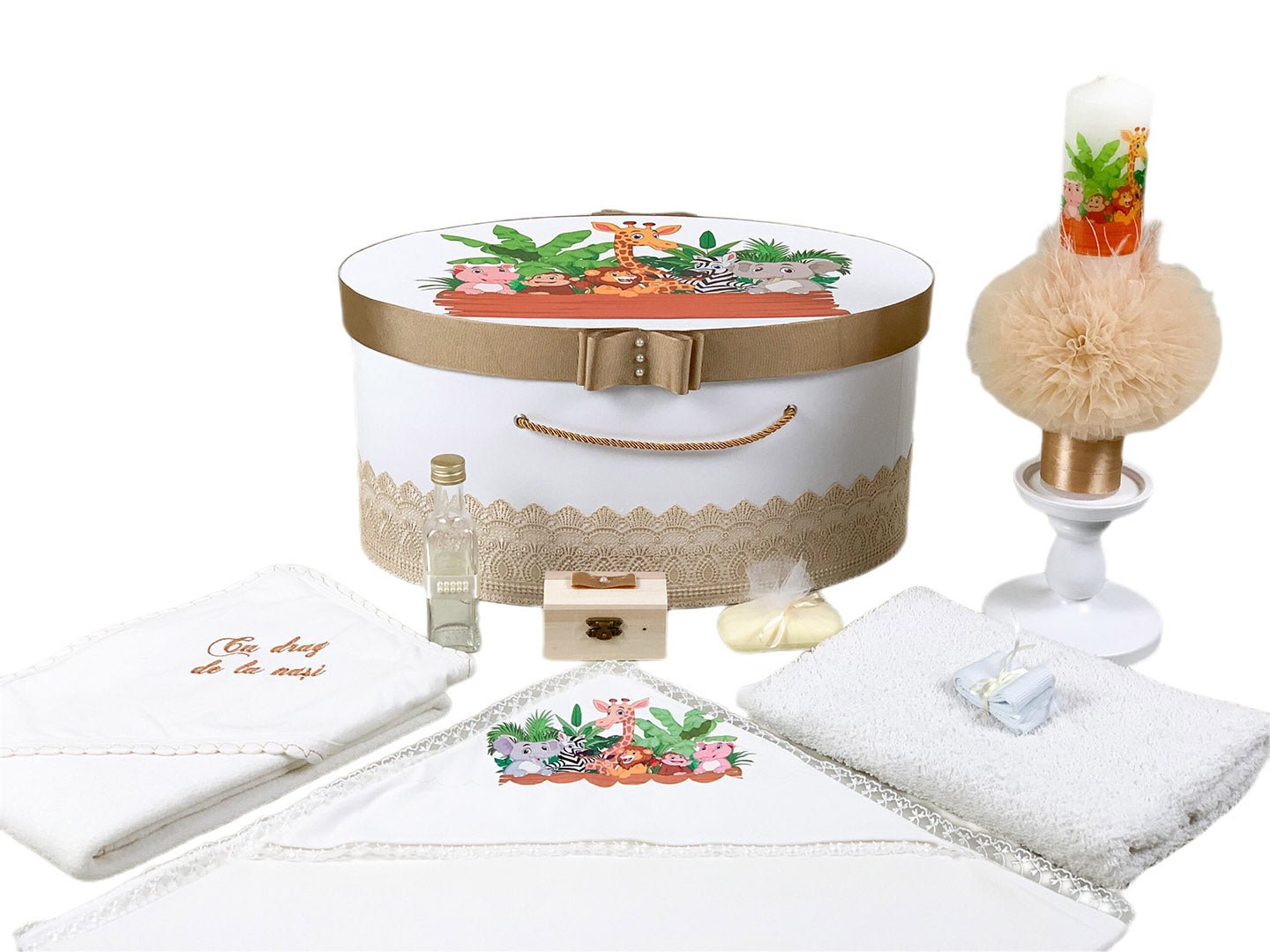 Trusou botez personalizat animalute - Botez bebelusi