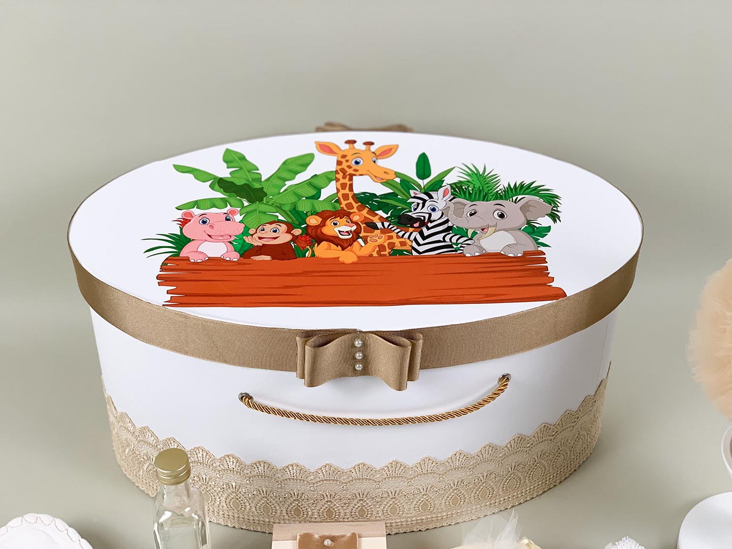 Trusou botez personalizat animalute - Botez bebelusi