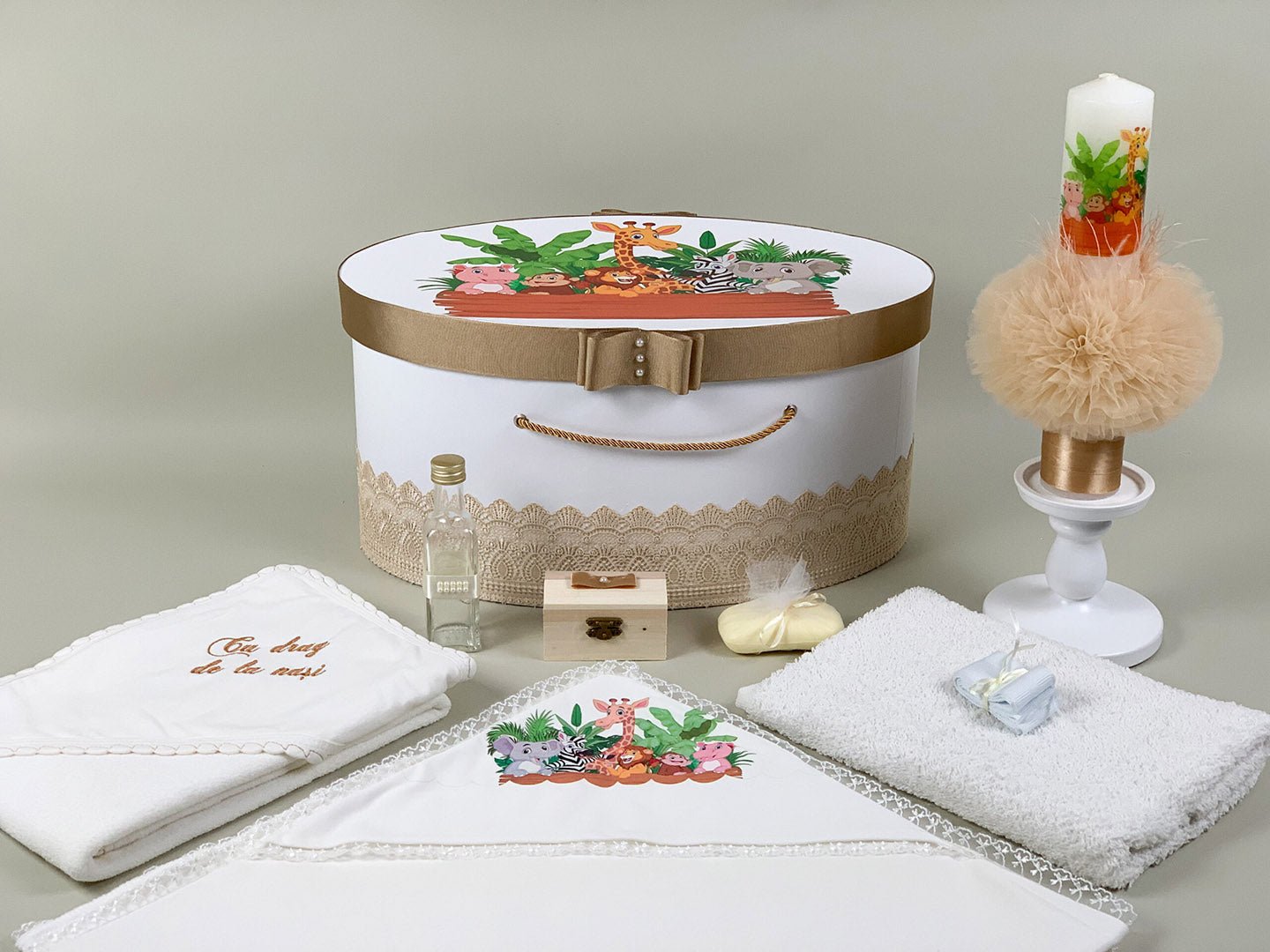 Trusou botez personalizat animalute - Botez bebelusi