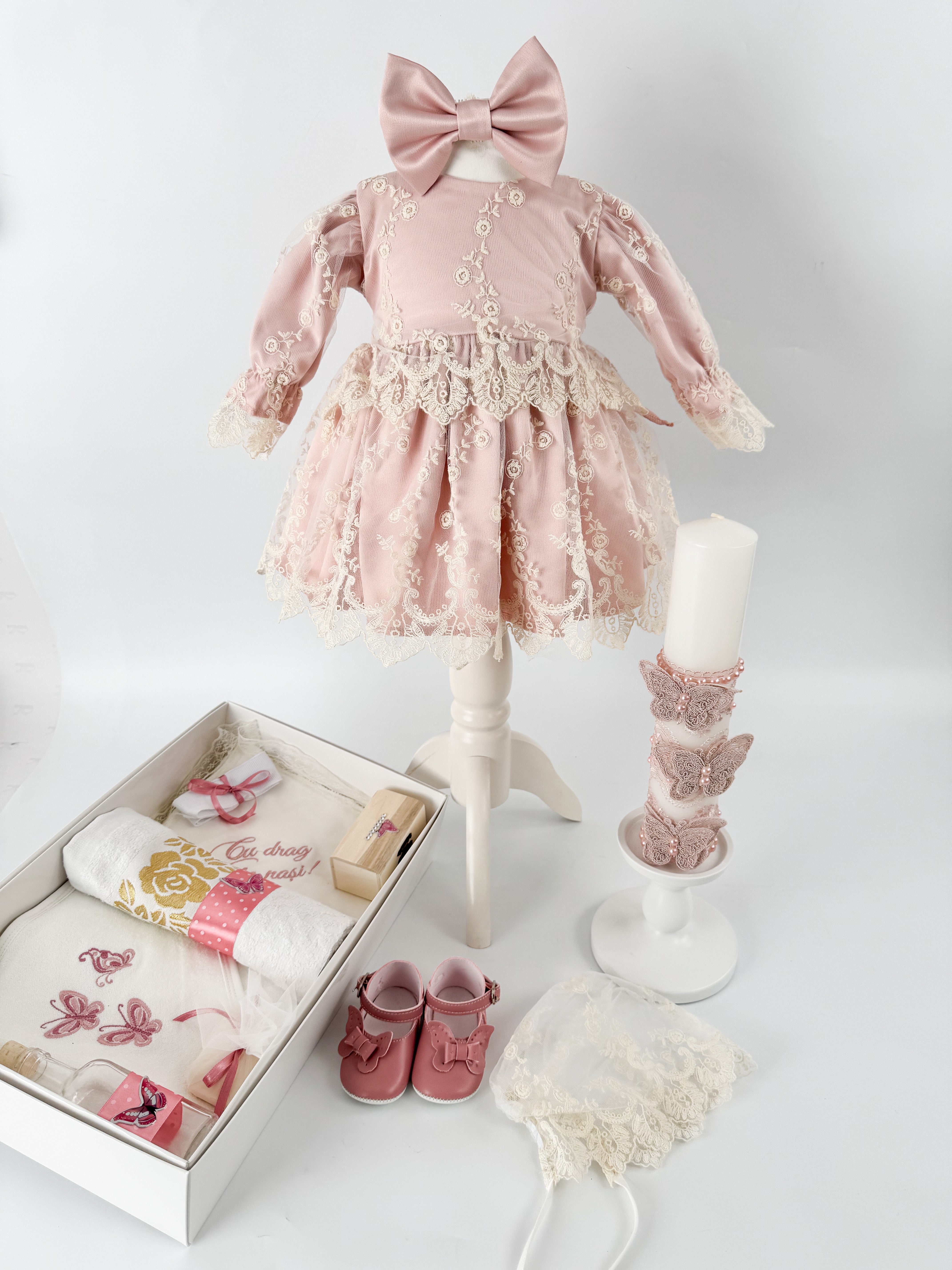 🌸 Set complet de vară pentru botez fetiță – eleganță și rafinament într-o singură alegere - Botez bebelusi