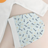 Salopeta baiat albastra cu stelute si luna - 2 piese