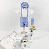 Trusou botez complet cu hainute si lumanare personalizata hand made - Mitrache