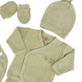 Set salopeta verde - 5 piese