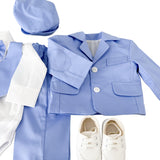 Costum botez baiat Fabian cu incaltaminte
