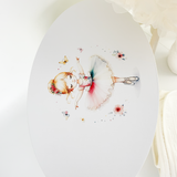 Trusou botez complet cu rochita eleganta si lumanare personalizata hand made - Gineva