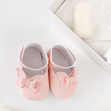 Trusou botez complet cu rochita eleganta si lumanare personalizata hand made - Nadia