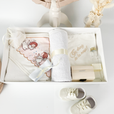 Trusou botez complet cu hainute si lumanare ceara naturala  - Luis