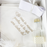 Trusou botez complet cu hainute si lumanare personalizata hand made - Nicolas