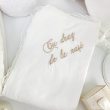 Trusou botez complet cu rochita eleganta si lumanare personalizata manual - Ionita