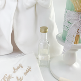 Trusou botez complet cu rochita eleganta si lumanare personalizata manual - Ionita