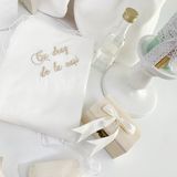 Trusou botez complet cu rochita eleganta si lumanare personalizata manual - Ionita