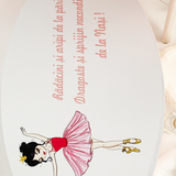 Trusou botez complet cu rochita eleganta si lumanare personalizata manual - Adelaide