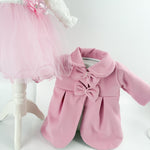 Rochie bebelusi botez cu palton si turban