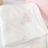 Trusou personalizat botez cu cufar, muselina si lumanare hand made - Talia