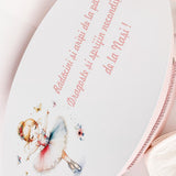 Trusou personalizat botez cu cufar, muselina si lumanare hand made - Talia