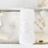 Trusou botez complet cu rochita eleganta si lumanare ceara naturala - Sena