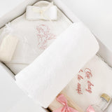 Trusou personalizat botez muselina si lumanare hand made - Talia