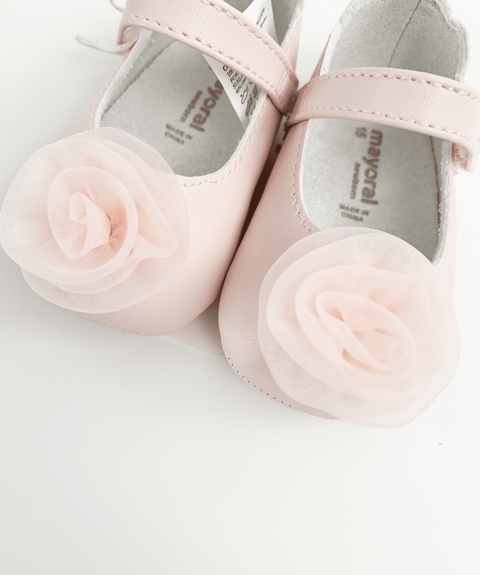 Balerini cu floricica roz - Mayoral - Botez bebelusi