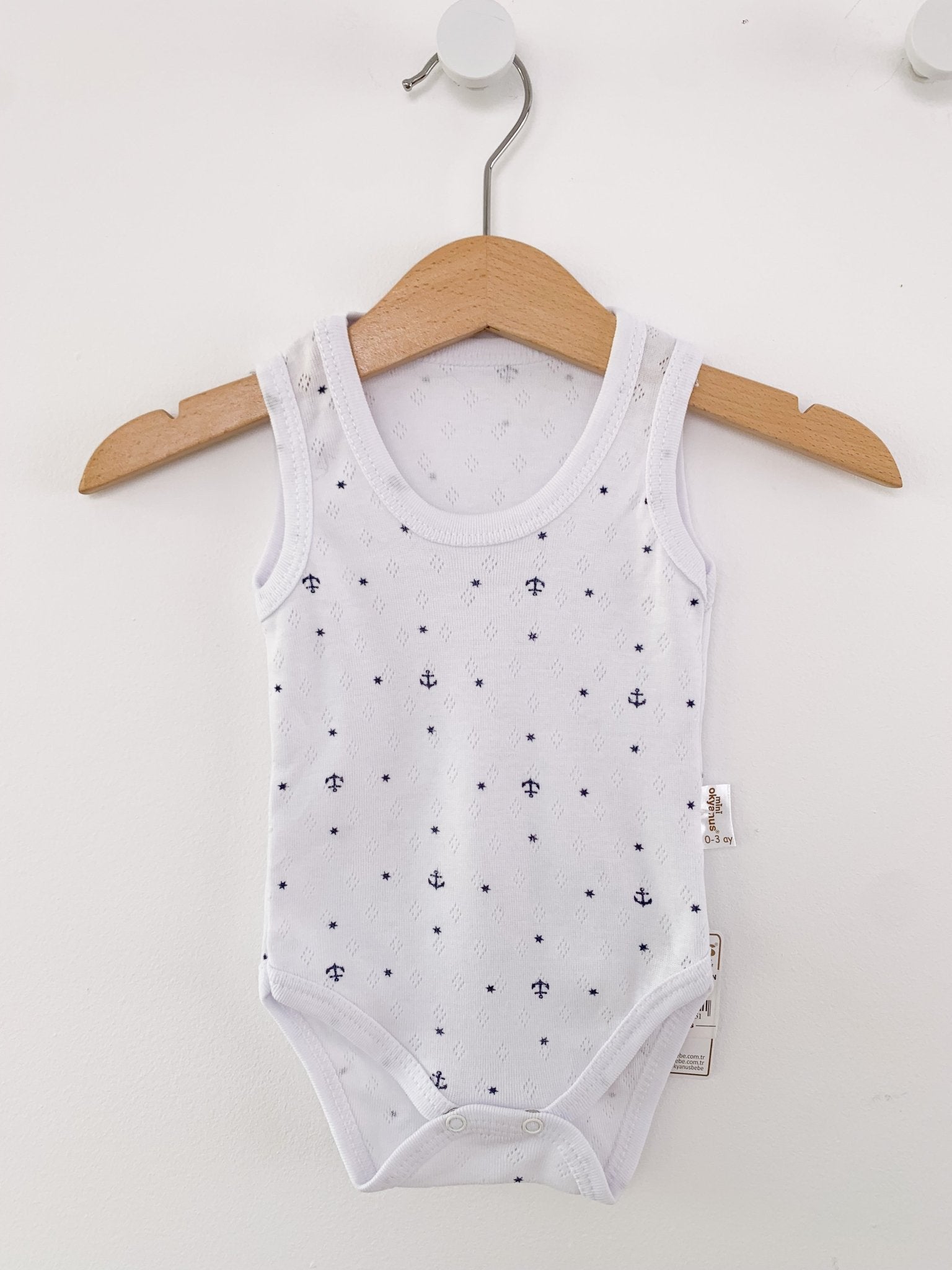 Body bebelus - alb cu negru - Botez bebelusi
