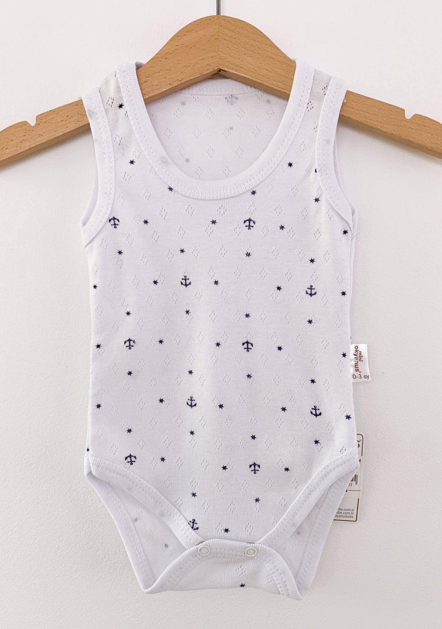 Body bebelus - alb cu negru - Botez bebelusi
