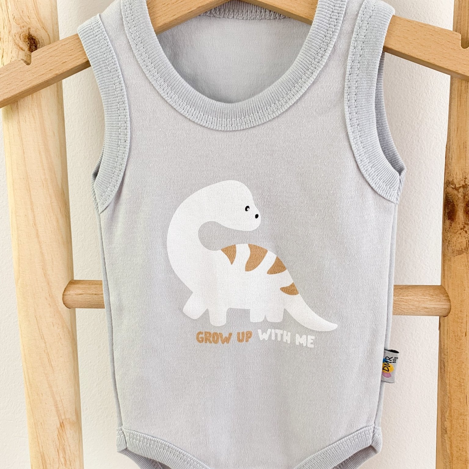 Body bebelus - bleu cu dinozaur - Botez bebelusi