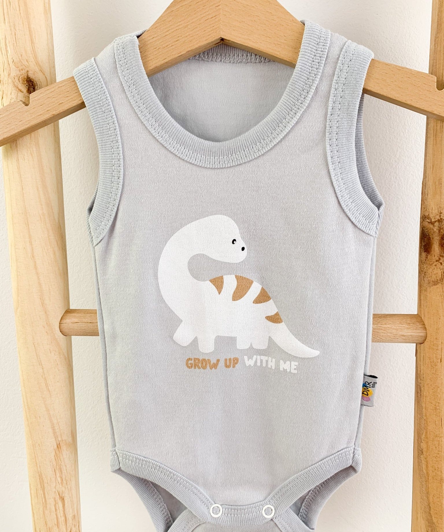 Body bebelus - bleu cu dinozaur - Botez bebelusi