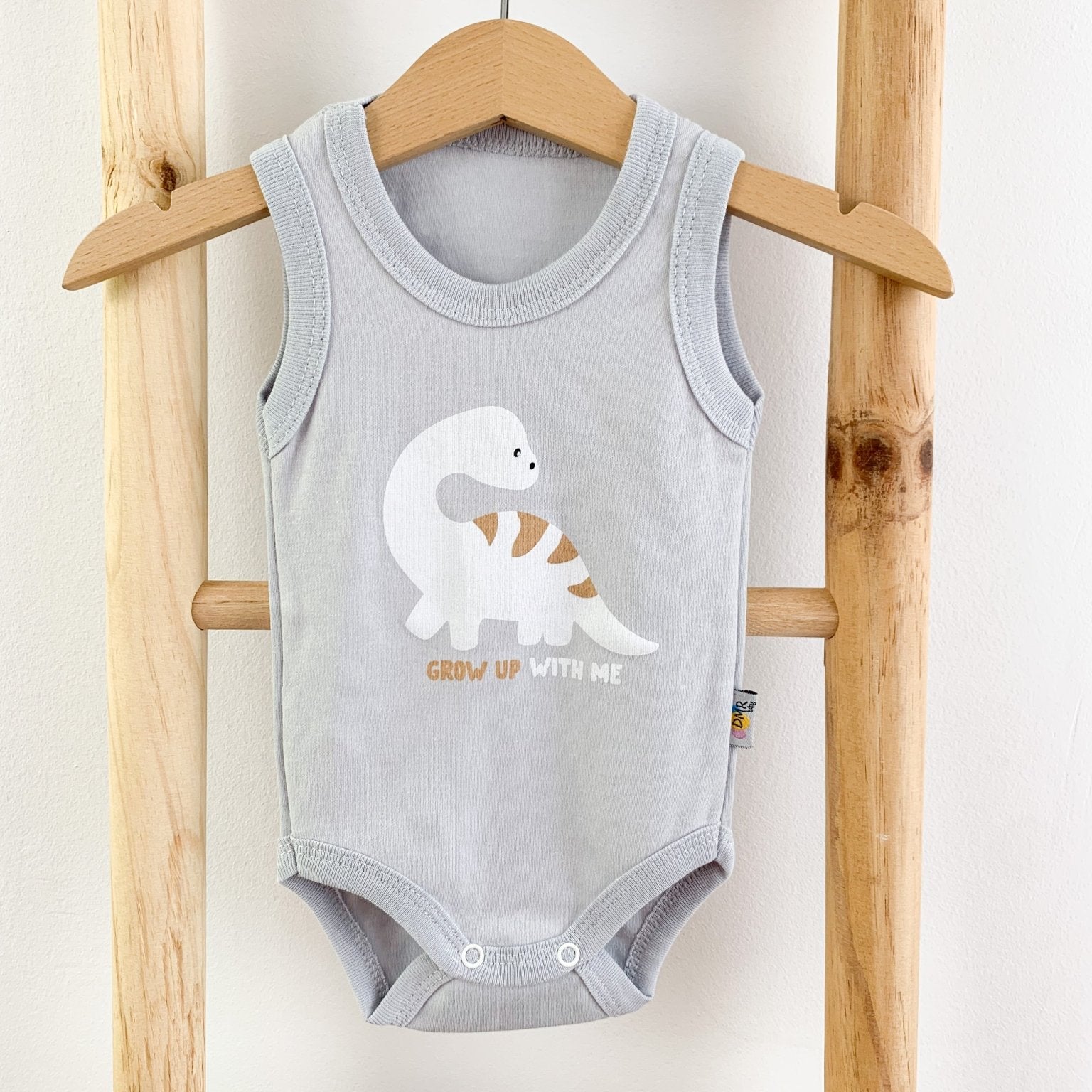 Body bebelus - bleu cu dinozaur - Botez bebelusi