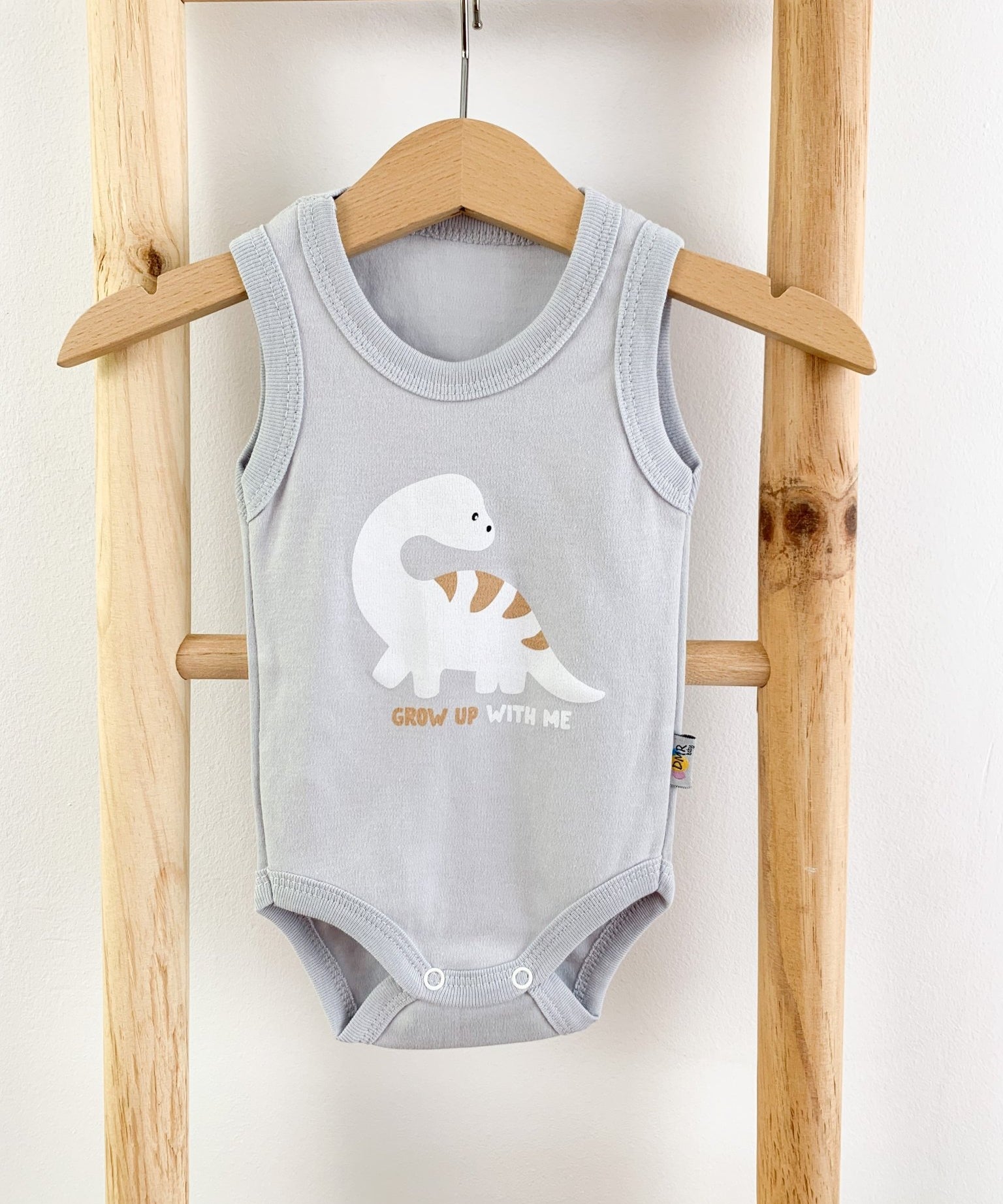 Body bebelus - bleu cu dinozaur - Botez bebelusi